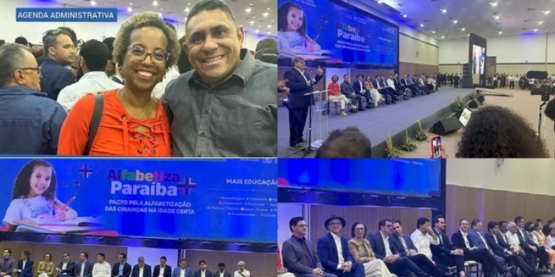 João Neto participa do lançamento do Programa Alfabetiza Mais Paraíba, anunciado pelo Governador João Azevêdo 