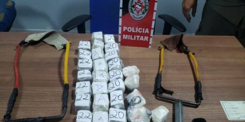 NA PB: Polícia Militar apreende drogas que seriam arremessadas para presídio