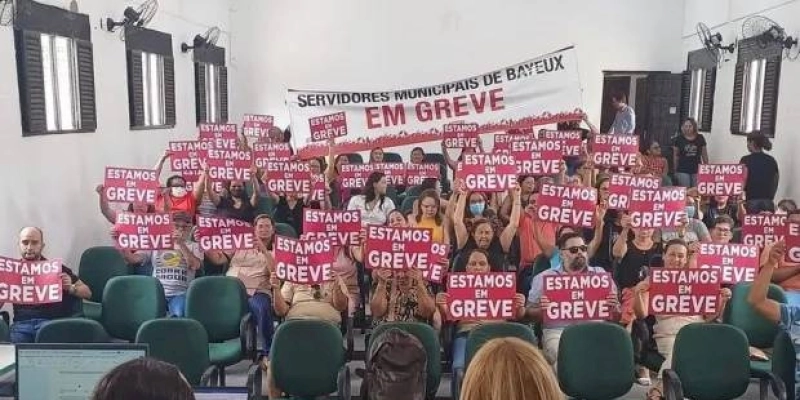 Servidores da Prefeitura de Bayeux deflagram greve por tempo indeterminado a partir de 1º de Março