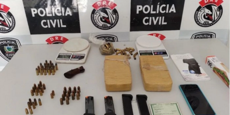 Drogas e outros materiais ilícitos são apreendidos em ação da DRE, no interior da Paraíba