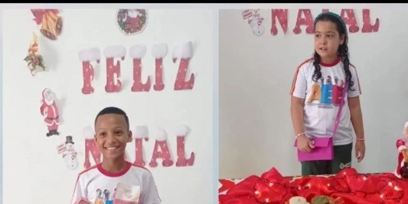 Equipe e alunos do AEE de Aparecida encerram as aulas do ano letivo de 2022, com confraternização natalina 