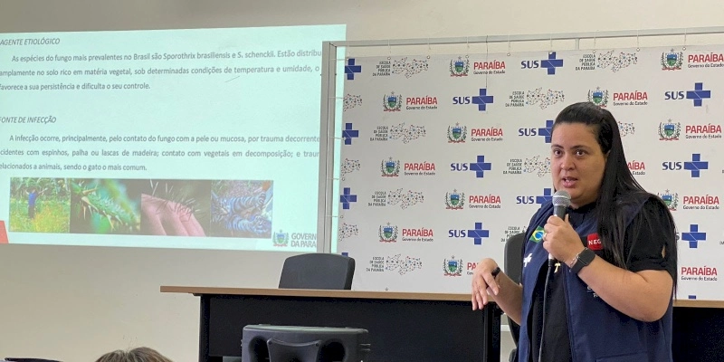 Saúde realiza atualização sobre Esporotricose Humana e Animal para profissionais da 1ª Região de Saúde