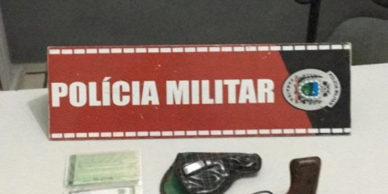 Policiais Militares apreende arma de fogo e prende Suspeito na madrugada desta quarta no Sertão