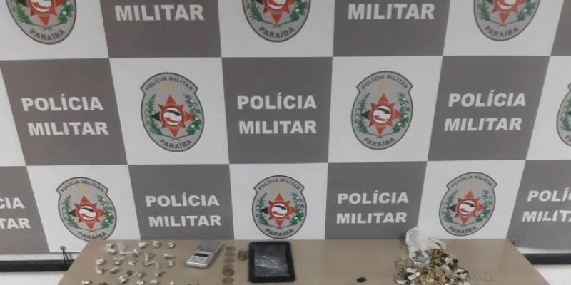 Polícia prende suspeito de tráfico de drogas na Paraíba, durante abordagem
