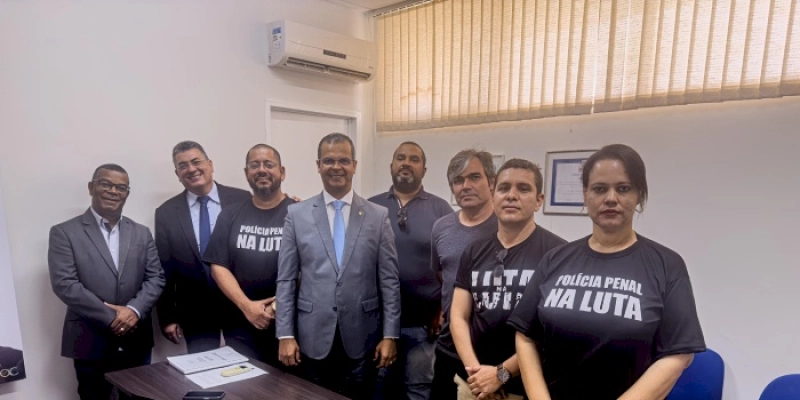 Jutay se reúne com representantes dos policiais penais para debater demandas da categoria