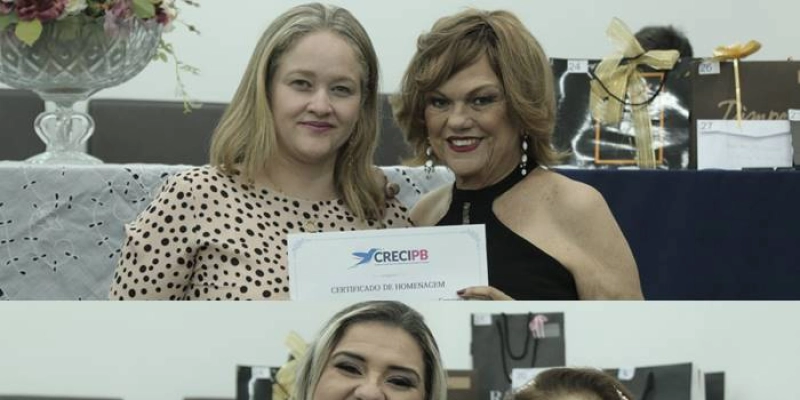 Corretoras de imóveis são homenageadas pelo CRECI-PB
