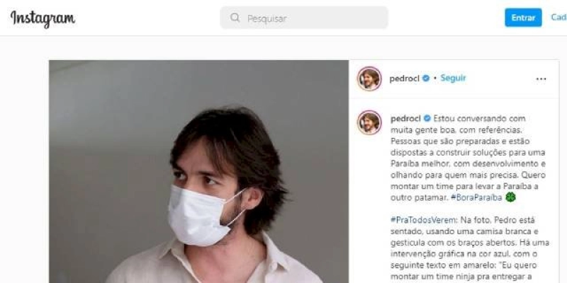 Declaração de Pedro Cunha Lima se eleito terá “Ninjas” no Palácio da Redação é criticada por analista politico 