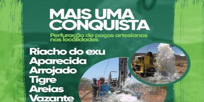 Diversas Comunidades Rurais do município de Uiraúna serão beneficiadas com novos poços artesianos