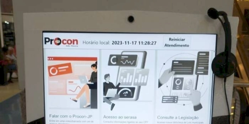 Procon abre mais um canal de atendimento com a instalação de totens em shoppings da Capital