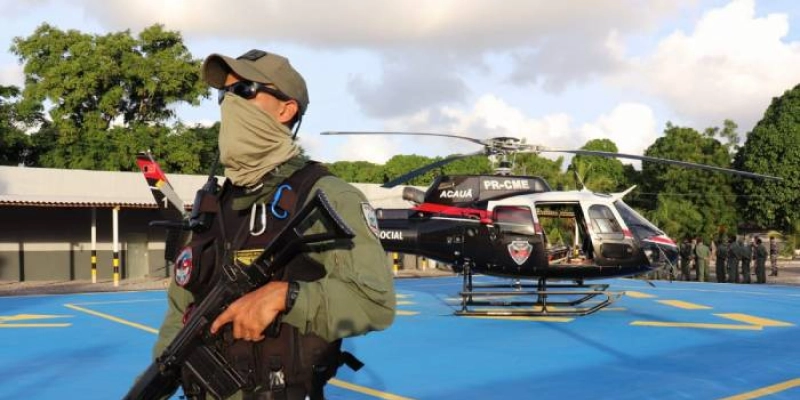 Base de apoio para helicópteros reforça atuação da Polícia Militar
