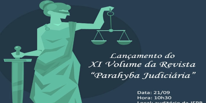 Novo volume da Revista Parahyba Judiciária será lançado nesta sexta-feira (21)