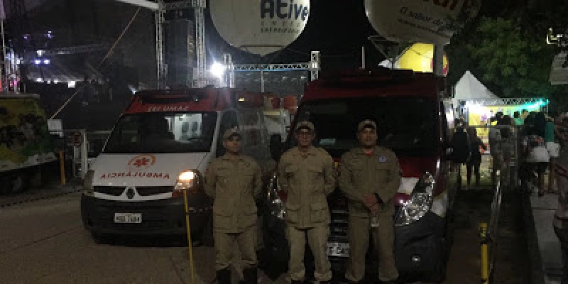 Bombeiros garantem segurança no Baile "Verde e Branco" em Sousa