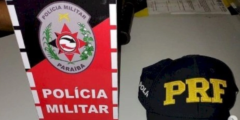 PRF e PM apreende arma de fogo e recupera veículo roubado, na Paraíba 