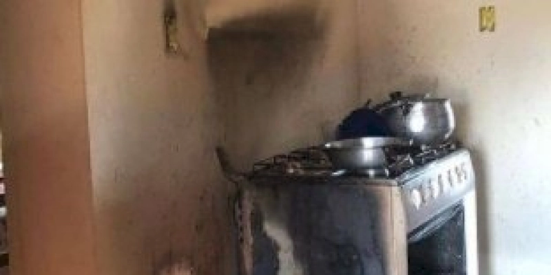 Botijão de gás vaza e princípio de incêndio é registrado em casa, na zona rural de Catolé do Rocha 