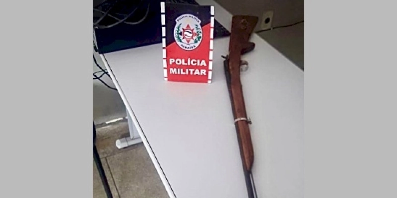 Polícia militar apreende arma de fogo após briga de irmãos