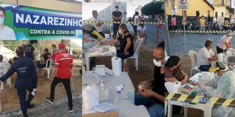 COVID-19: Prefeito de Nazarezinho decreta lockdown no fim de semana, e realiza testes rápidos na população 