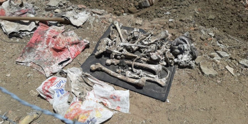 NA PB: Ossada humana é encontrada durante obra para construção de piscina