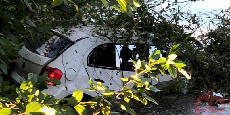 Filha de vereador sofre acidente de carro na BR 230, em Sousa 