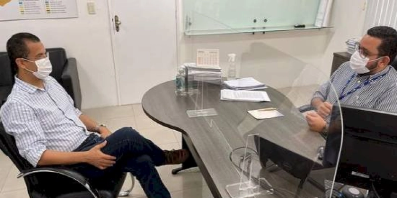  Jutay Meneses visita o presidente da Cagepa, Marcus Vinícios para relatar demandas ao órgão