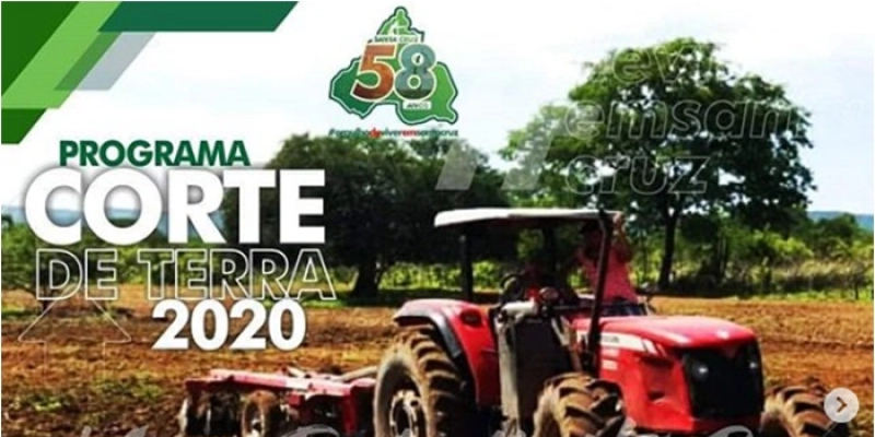 Prefeitura de Santa Cruz inicia hoje o cadastro para o Programa Corte de Terra 2020