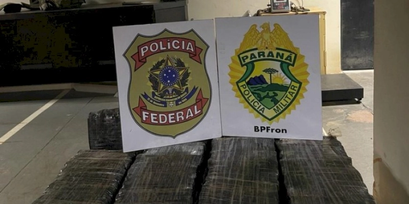 PF e BPFron apreendem 150kg de maconha em Guaíra/PR