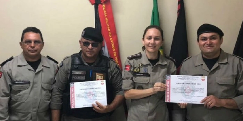 14º Batalhão de Polícia Militar entrega títulos de policial padrão do mês de julho