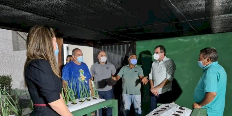 Fábio Tyrone inaugura Horta Hidropônica no Caps Tozinho Gadelha, em Sousa