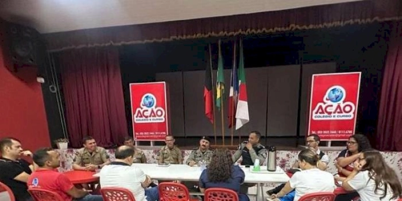 Polícia Militar participa de reunião de alinhamento no enfrentamento à violência escolar em Sousa