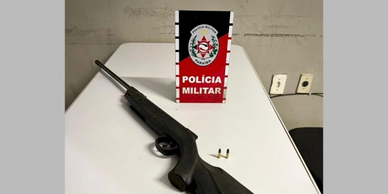 Homem é detido com rifle, suspeito de atirar no tio em município do sertão da PB 