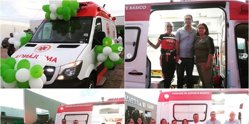 Segundo Santiago realiza entrega de nova ambulância do SAMU no município de Uiraúna