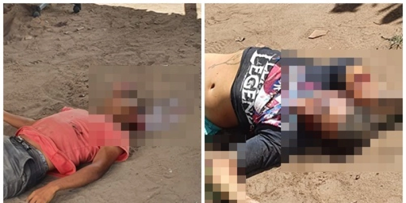 Duplo homicídio é registrado com extrema violência; vítimas foram mortas a facadas e a disparos 