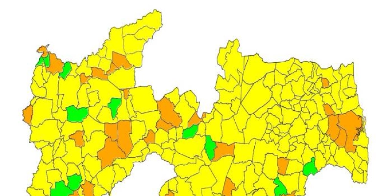 Paraíba divulga nova análise de bandeiras do Plano Novo Normal e destaca risco sanitário no retorno das aulas presenciais