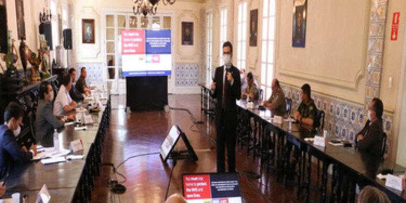 João Azevêdo se reúne com representantes dos Ministérios Públicos e da Segurança para garantir medidas de isolamento