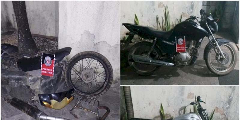 Polícia Militar prende indivíduos por receptação e desmanche de motos 