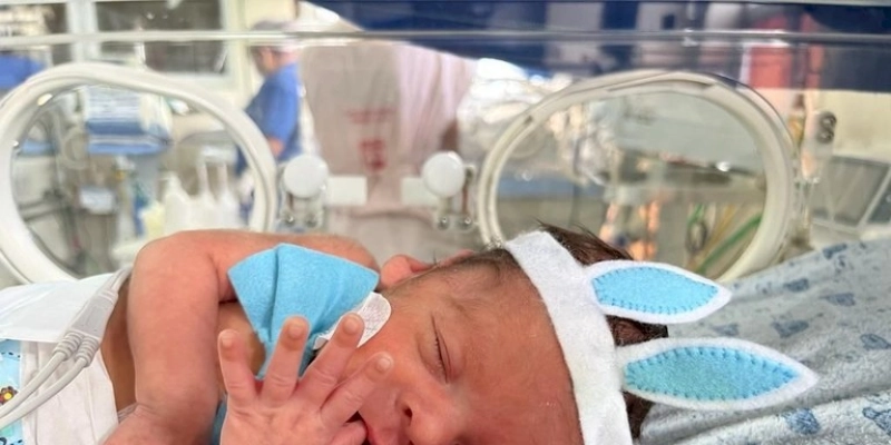 Páscoa: Hospital Edson Ramalho promove ensaio fotográfico para os recém-nascidos da UTI Neonatal