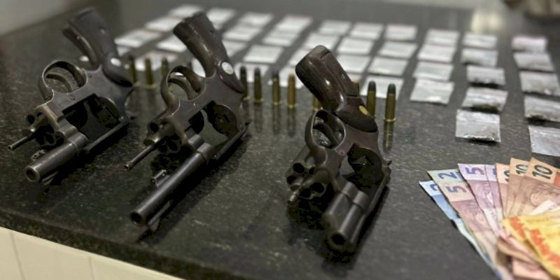 Operação Carnaval impede ataques de grupo criminoso e apreende três armas de fogo