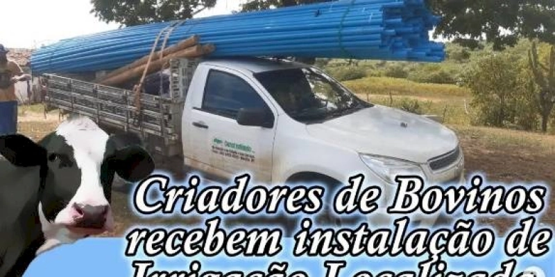 Criadores de Bovinos do município de Marizópolis recebem instalação de Irrigação Localizada