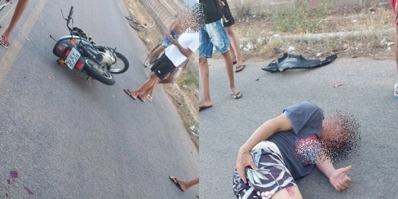 Homem é encontrado caído na Rodovia da Produção na Cidade de Sousa, após acidente com Moto