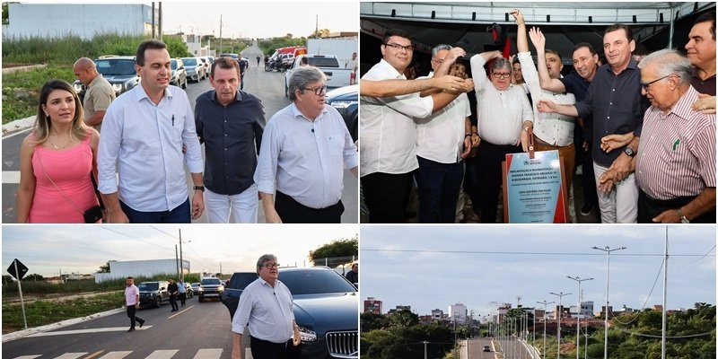 João Azevêdo entrega obras de mobilidade urbana em Cajazeiras e assegura desenvolvimento para o município e região