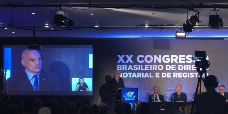 Ministro do STF Alexandre de Moraes destaca papel dos cartórios na eficiência da Justiça