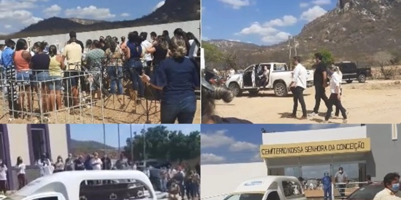 Corpo da ex-prefeita Santa Oliveira é sepultado após homenagens em Vieirópolis; Vídeo 
