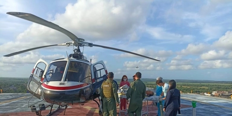 Transporte aeromédico salva mais duas vidas com transferência de pacientes para Hospital Metropolitano