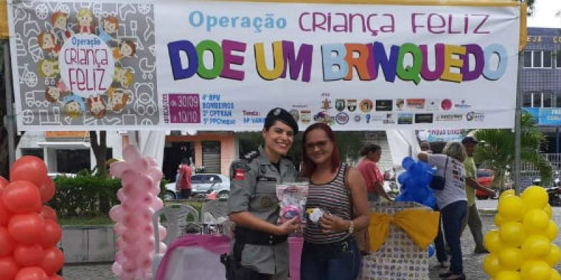 Policiais Militares começam arrecadação de brinquedos da Operação Criança Feliz na Paraíba 