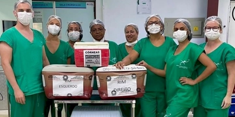Central de Transplantes da Paraíba registra aumento de 400% no número de doações de órgãos em abril