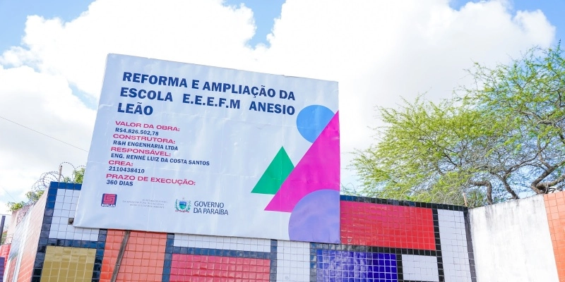 Governador em exercício faz visitas e inspeciona obras na ECIT Anésio Leão, em Campina Grande