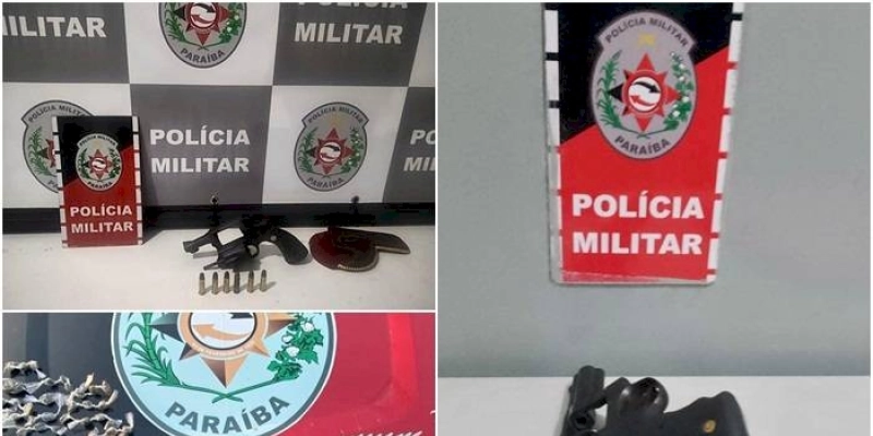 Polícia apreende armas, drogas e detém suspeitos em ações na Paraíba