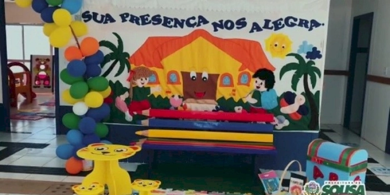 Em Sousa, Creche do Bairro Raquel Gadelha é beneficiada com brinquedotecas