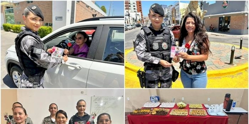14º BPM presta homenagem as Policiais femininas da unidade bem como mulheres cidadãs na cidade de Sousa