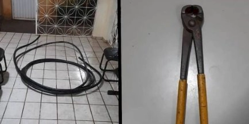 Homens são presos após serem flagrados furtando cabos de energia elétrica, no Sertão 