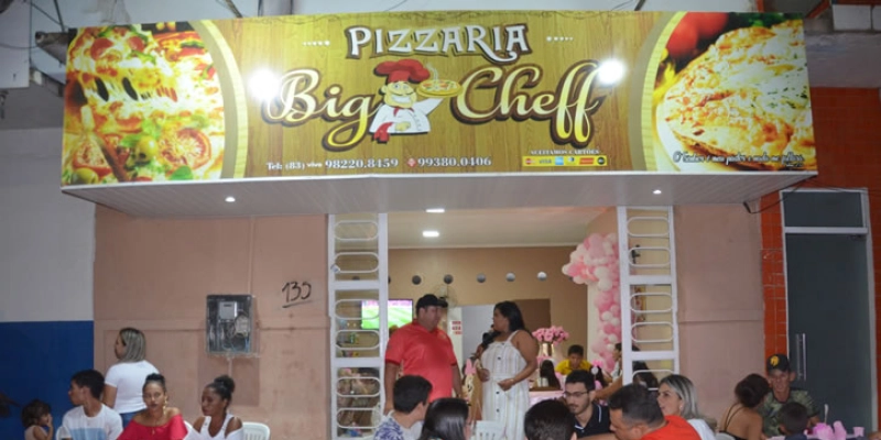 Pizzaria Big Cheff é tradição, e variedades nos sabores das pizzas em Sousa